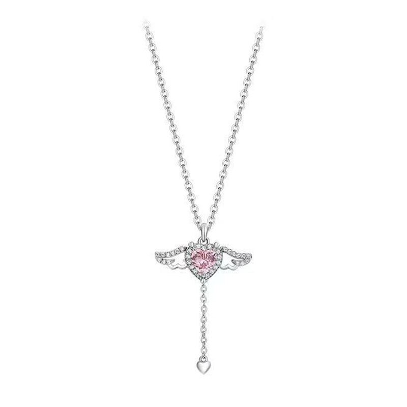 heart wings necklace