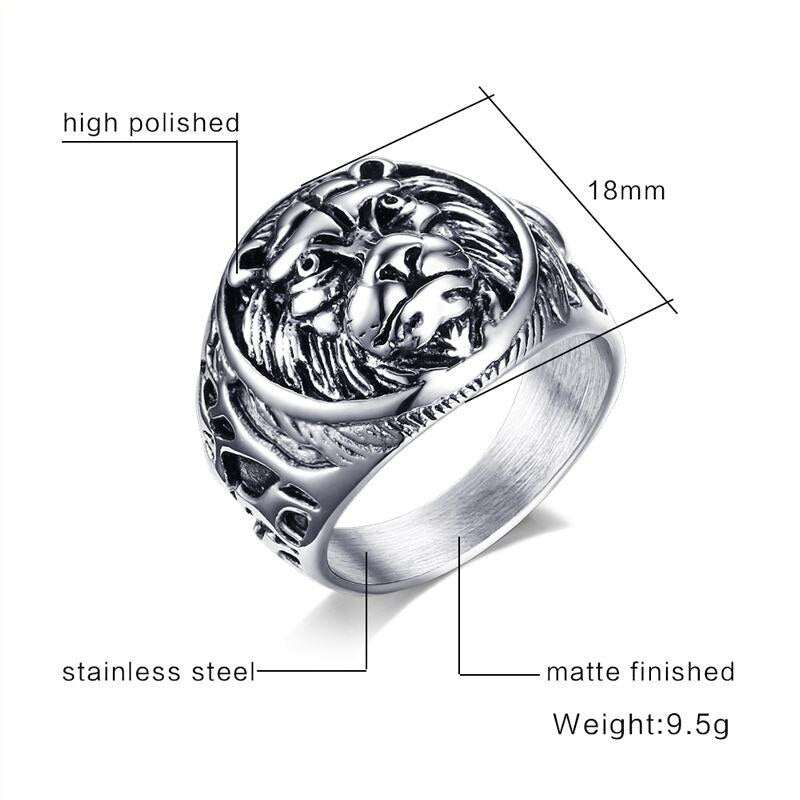 lion head rings