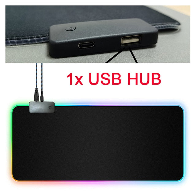 rgb mouse pad with cable