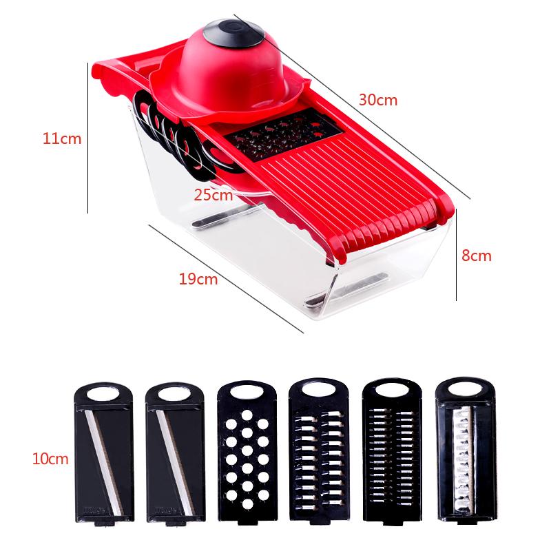 multifunction 6 blades kitchen slicer