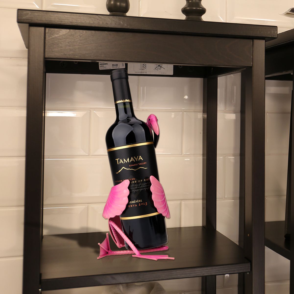 flamingo wine holder