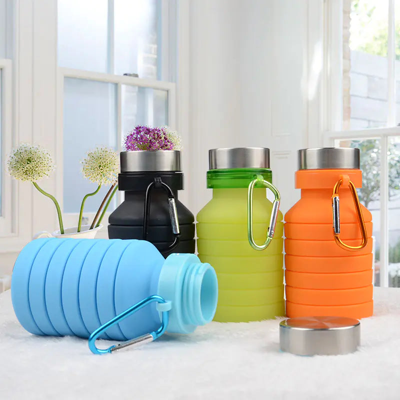 collapsible silicone water bottle