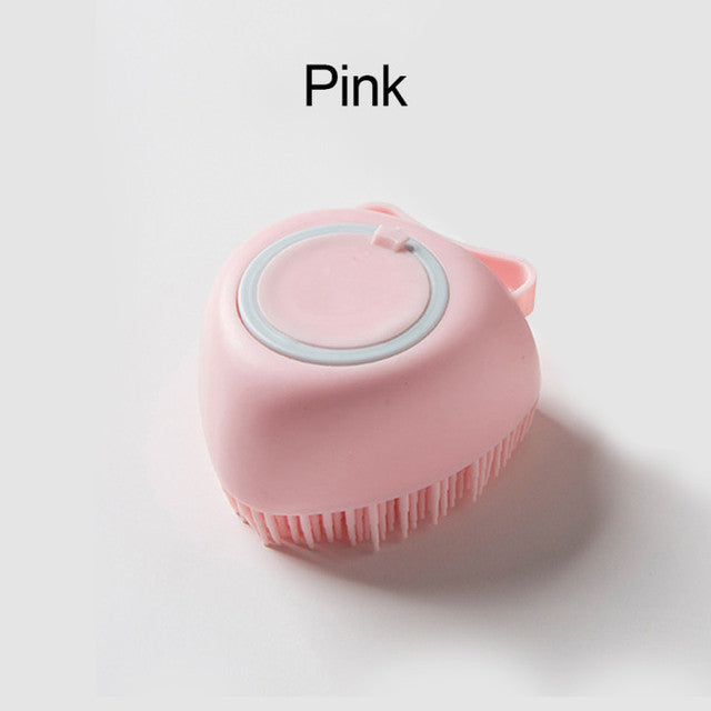 soft silicone dog brush