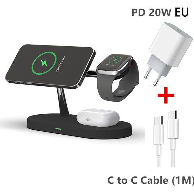3-in-1 wireless magsafe charger stand