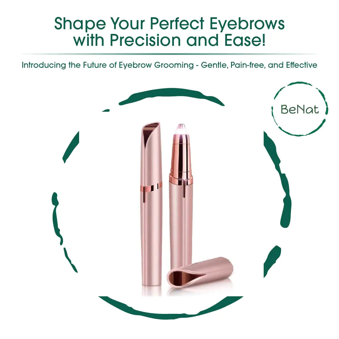 rechargeable facial + eyebrow hair removers set -2 pack