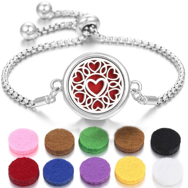 stainless steel perfume bracelet
