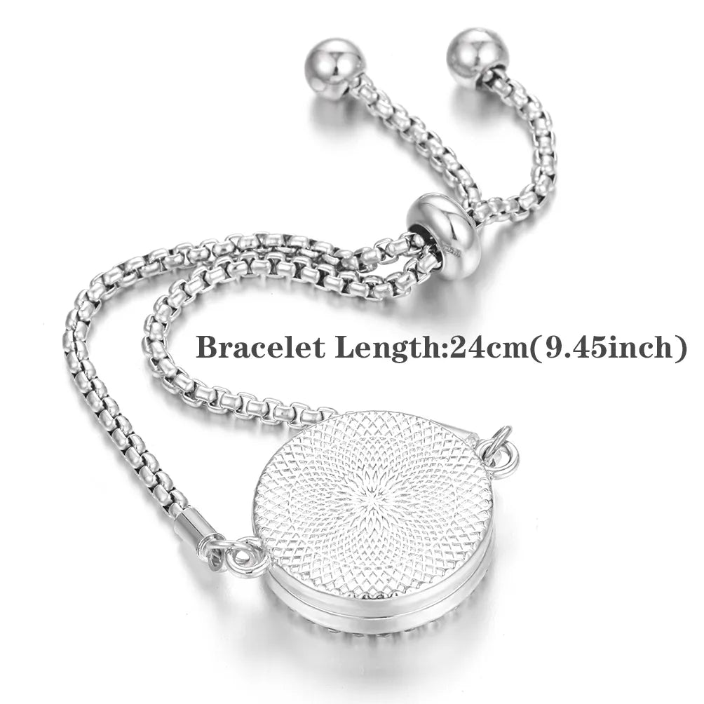 stainless steel perfume bracelet
