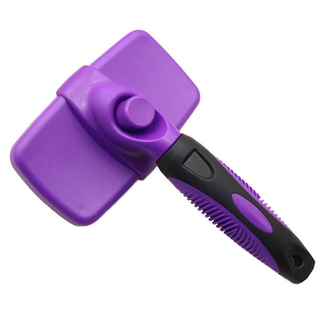 self cleaning dog brush