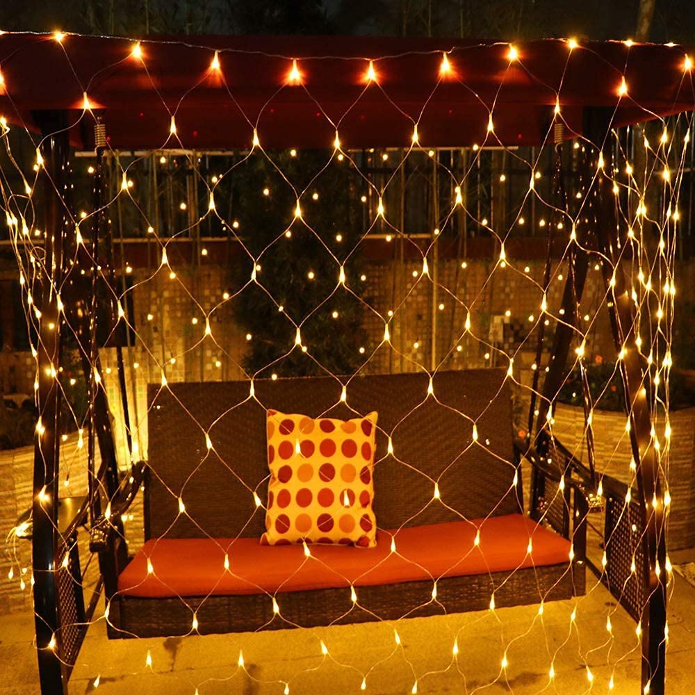 net mesh solar fairy lights
