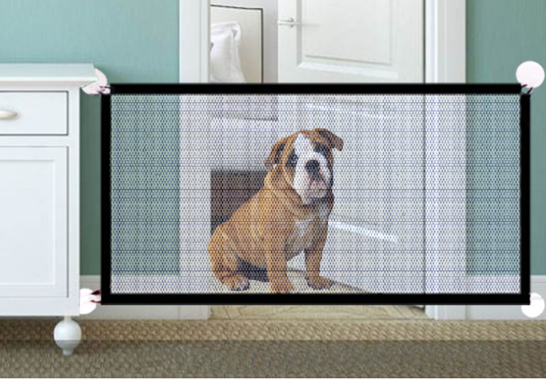 black foldable protection pet safety gate