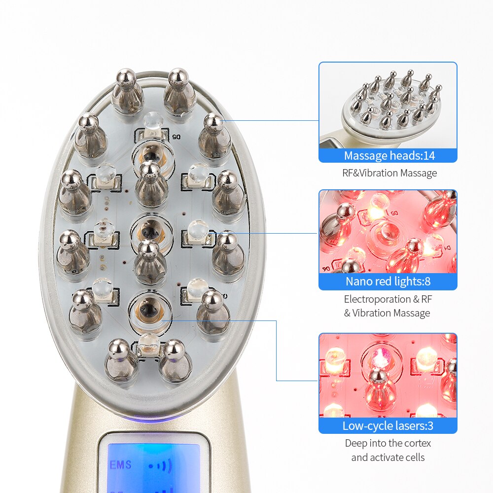 electric laser hair growth comb