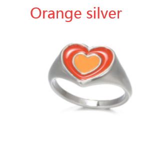 creative love heart ring