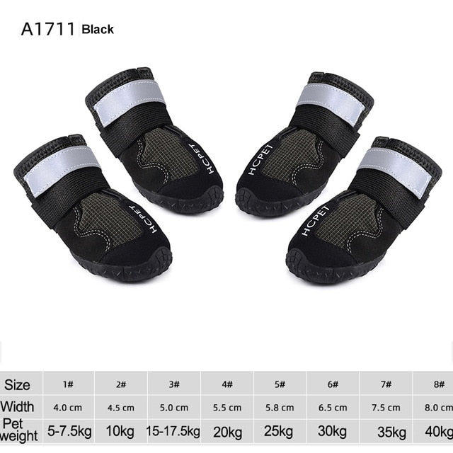 waterproof reflective dog boots