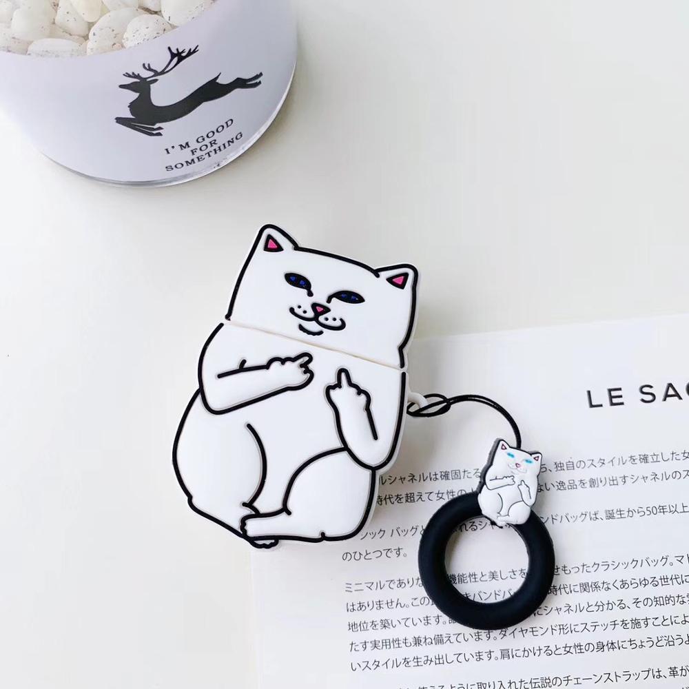 cartoon cat airpods case