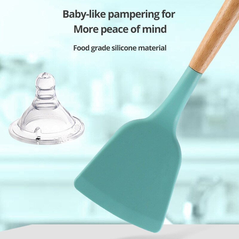 non stick pot spatula and spoon
