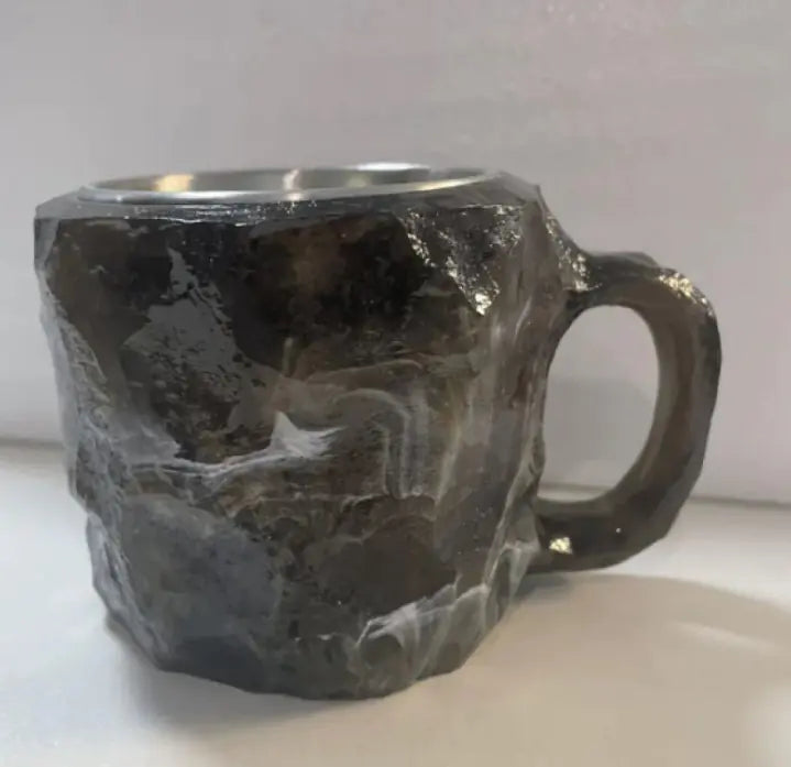 resin mineral crystal coffee mug