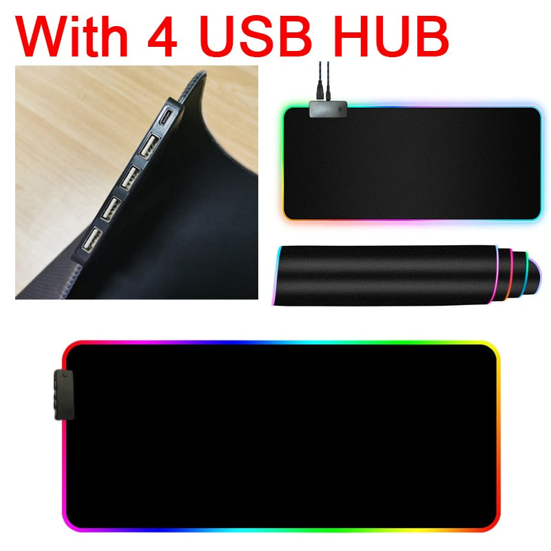 rgb mouse pad with cable