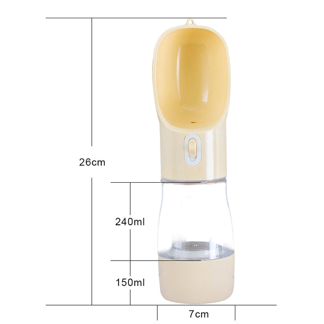 pet dog water bottle feeder