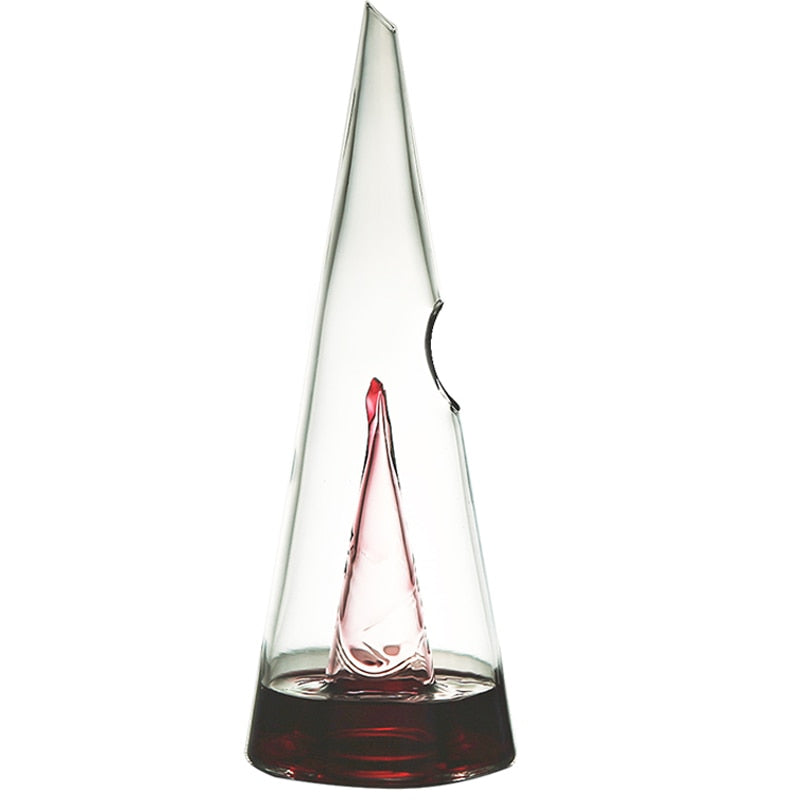 transparent wine decanter