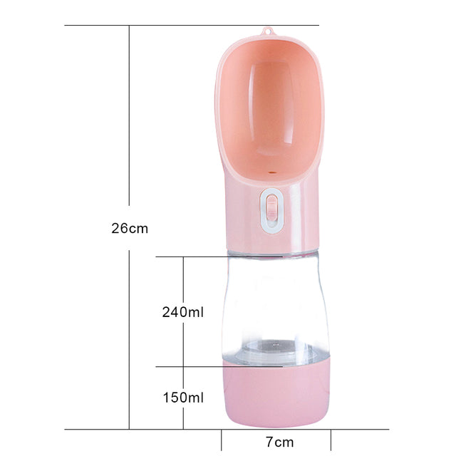 pet dog water bottle feeder