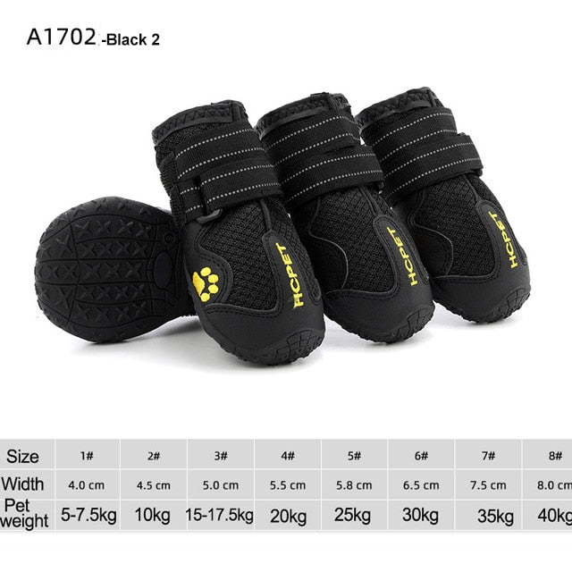 waterproof reflective dog boots