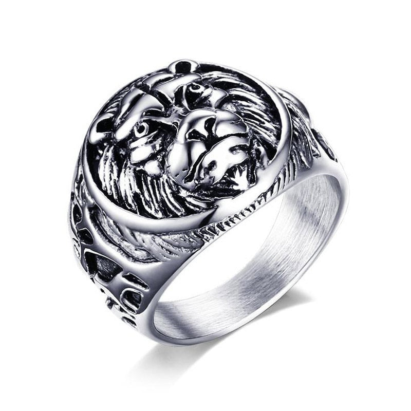 lion head rings