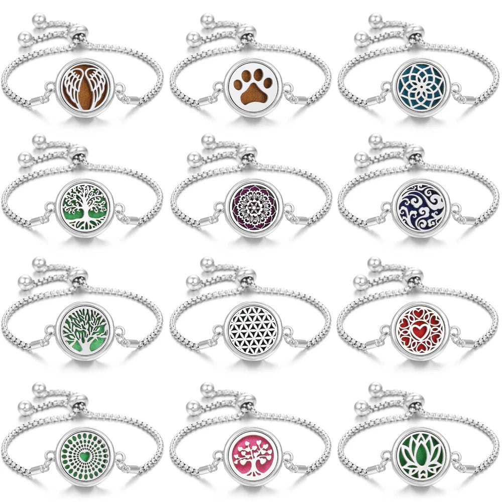 stainless steel perfume bracelet