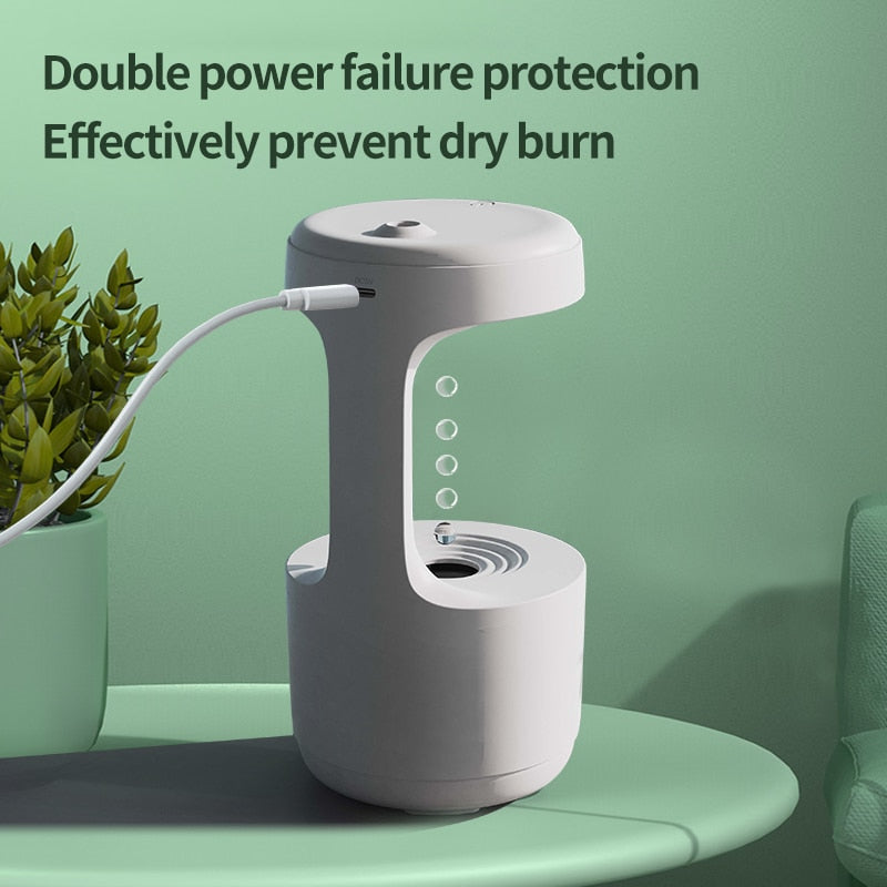 led  water drop humidifier diffuser