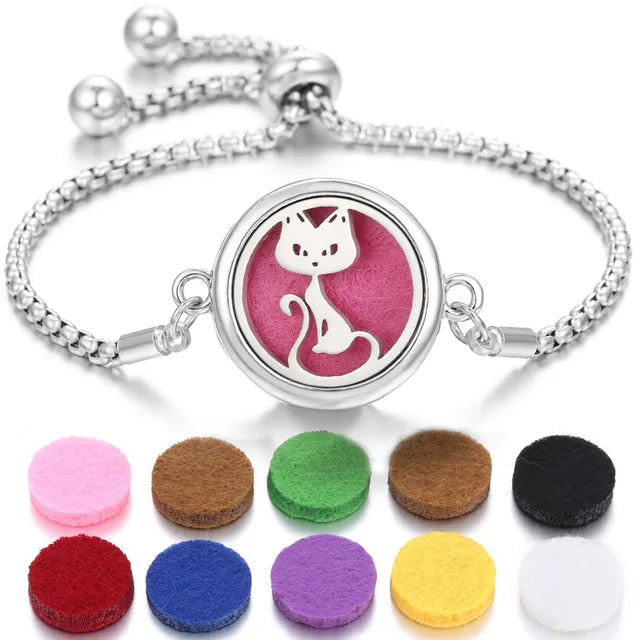 stainless steel perfume bracelet