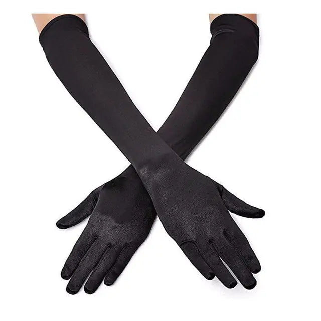 gothic punk pu leather gloves