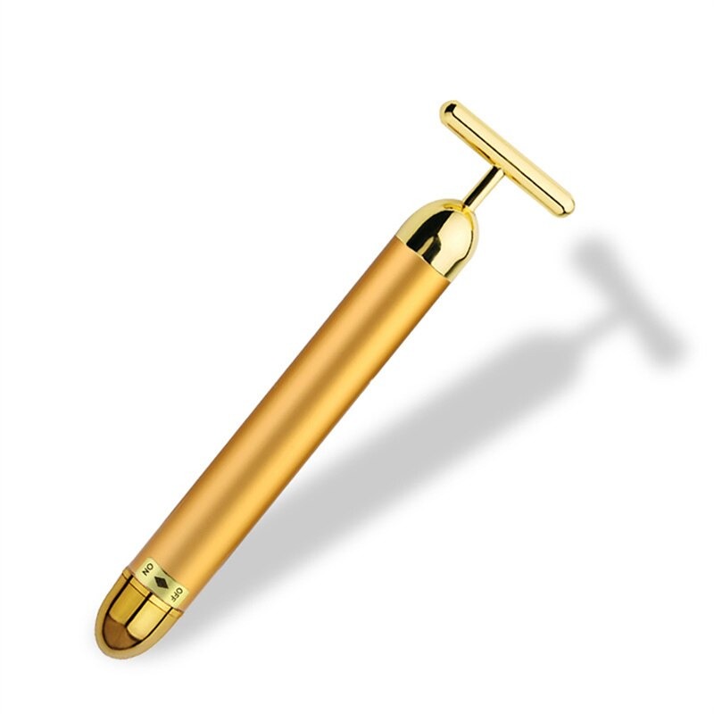 energy 24k gold t beauty bar facial roller massager