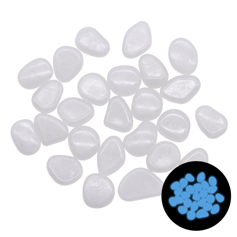 glow in the dark garden pebbles