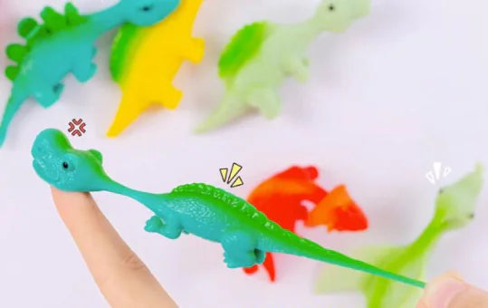 creative dinosaur catapult toy