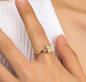 fidget spinner rotatable ring for women