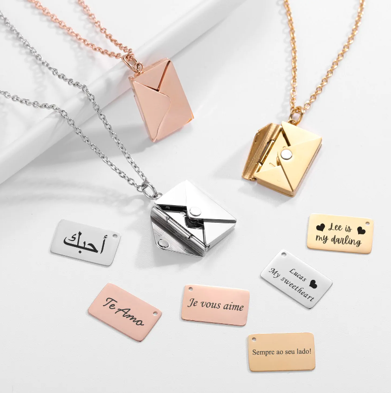 envelope necklace
