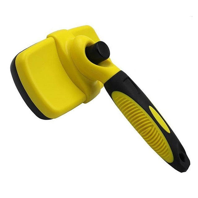 self cleaning dog brush