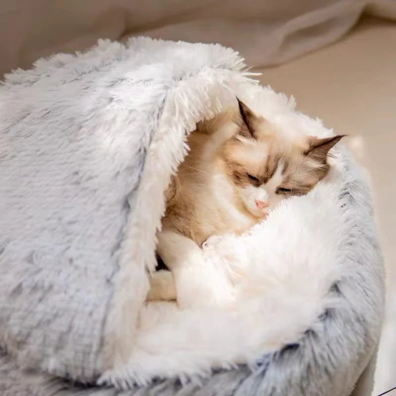 semi-closed cat bed nest