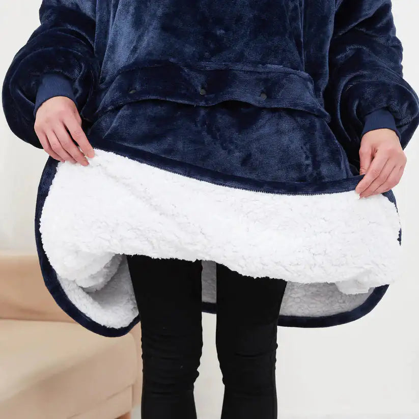 heated hoodie blanket