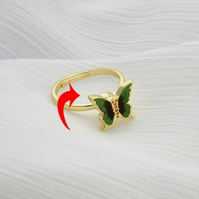 fidget spinner rotatable ring for women