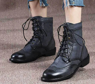 First Layer Cowhide High-top Men's Leather Boots