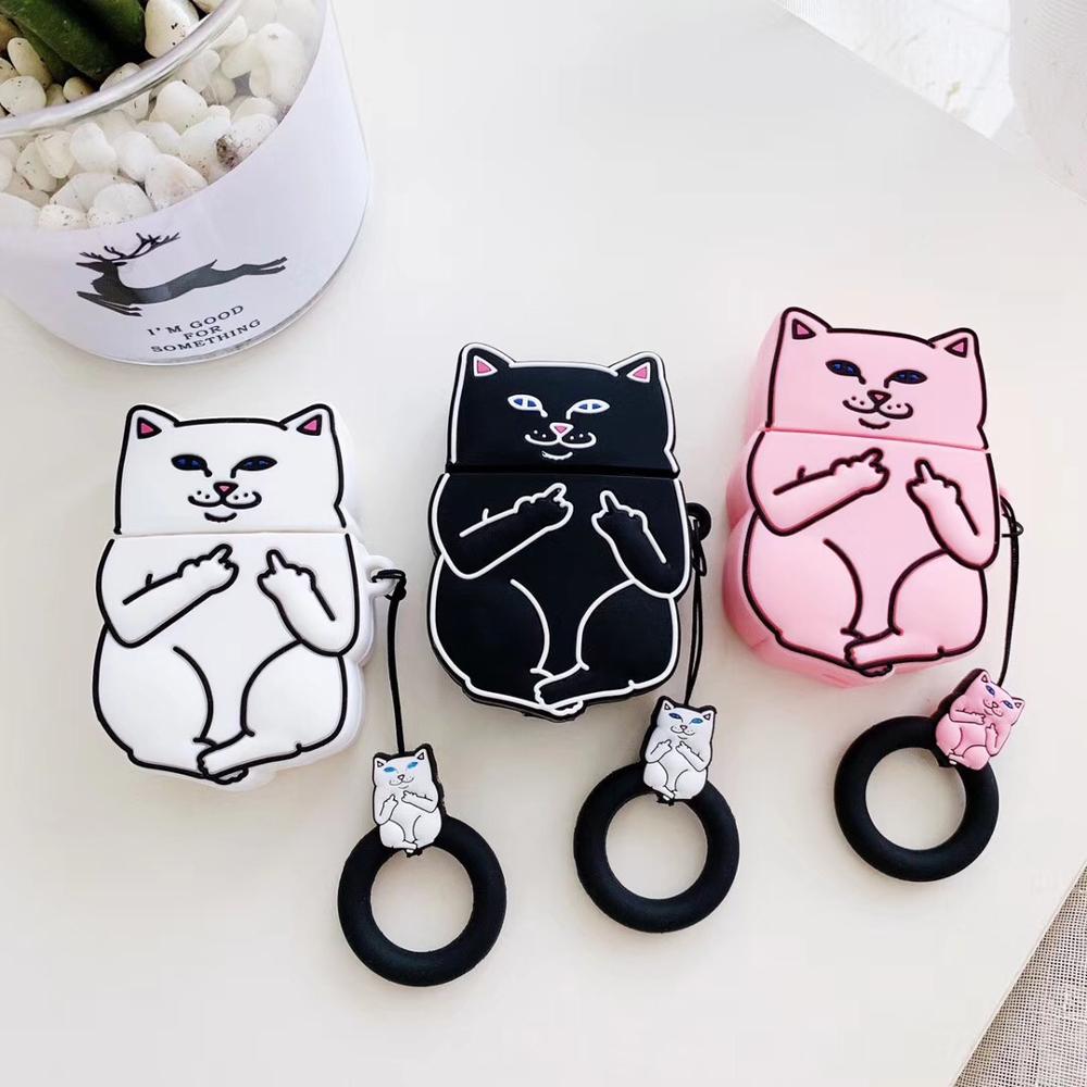 cartoon cat airpods case