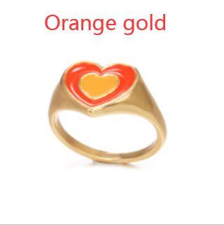 creative love heart ring