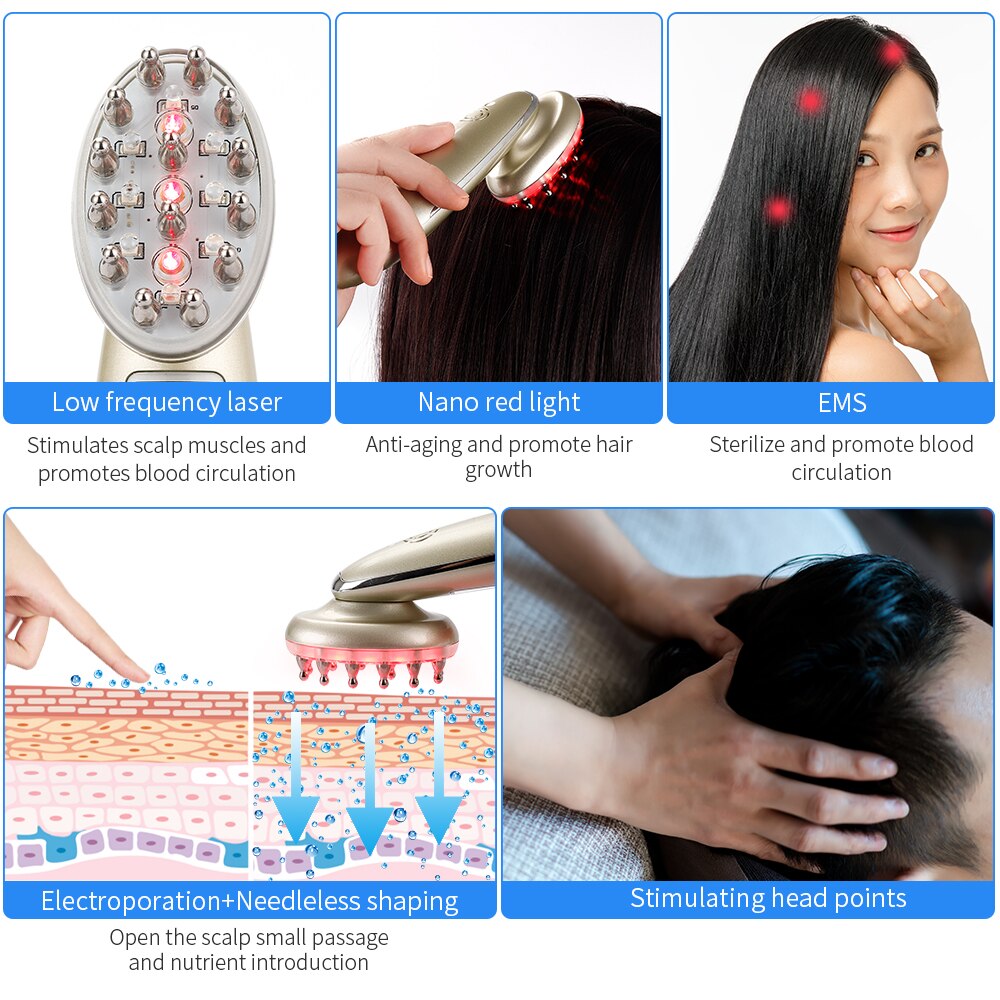 electric laser hair growth comb