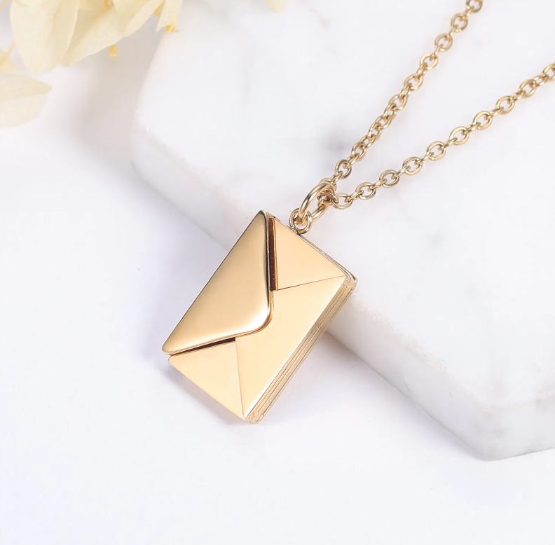 envelope necklace