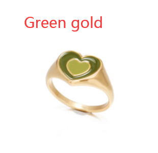 creative love heart ring