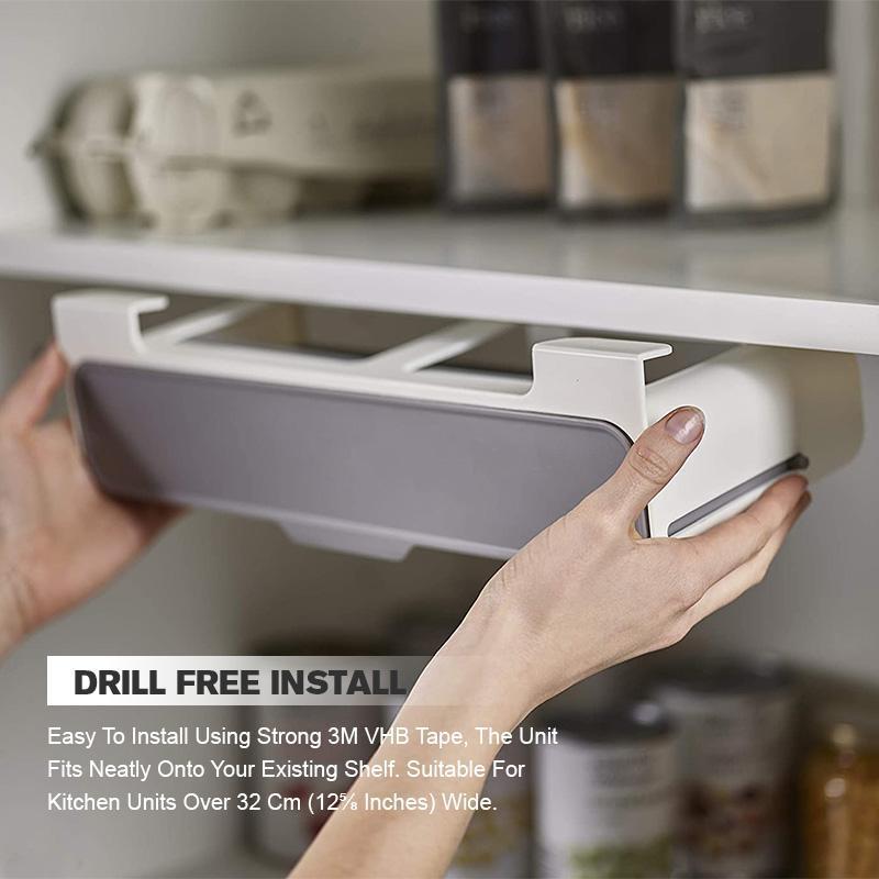 kitchen self-adhesive wall-mounted spice organizer