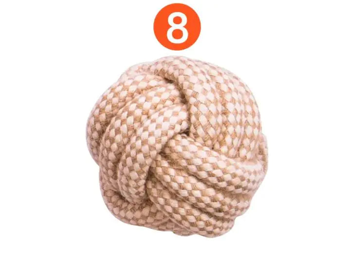 cotton hemp dog toy set