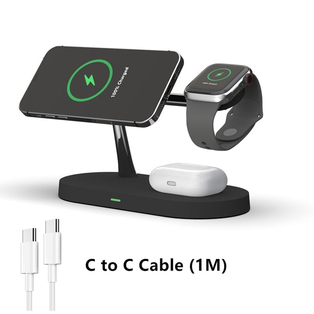 3-in-1 wireless magsafe charger stand