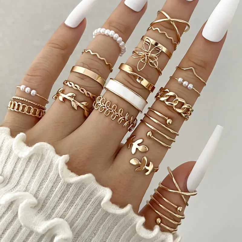 oil dripping knuckle ring set