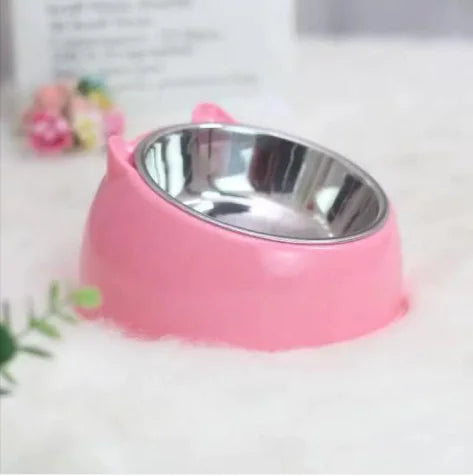double stainless steel pet bowl